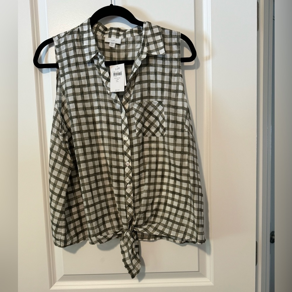 COPY - J.Jill sleeveless silk blouse NWT